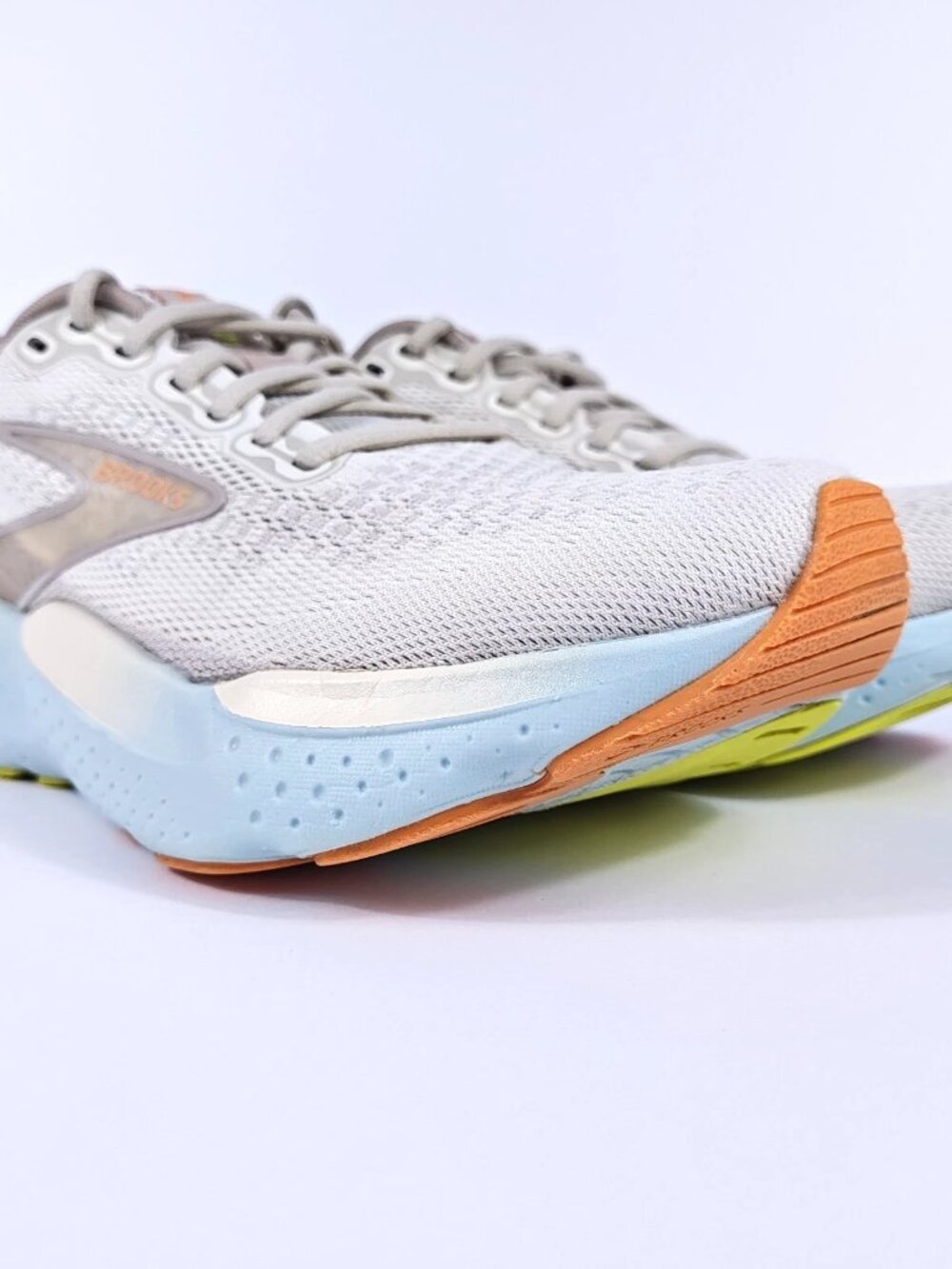 Brooks Glycerin 21 Womens 8 Neutral Max Cushion Road Running Shoes White